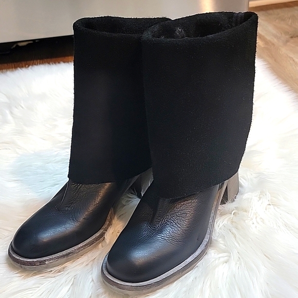 NEW |Free People |Essential Tall Leather Boots - Picture 7 of 14